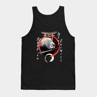 Katana Samurai Ninja Grey Parrot Warrior Funny Tank Top